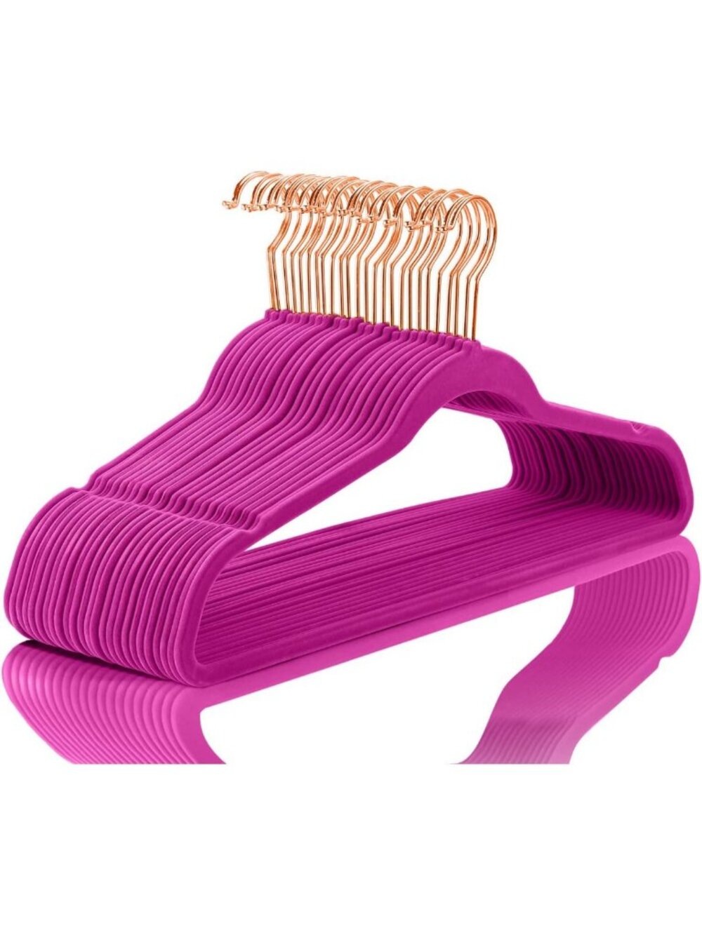 Premium Velvet Hangers - 50 Pack Heavy Duty Non-Slip Space Saving Suit Hangers